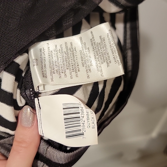 BCBGMaxAzria One Shoulder Ruched Bodycon Midi Dress XS - Picture 8 of 9